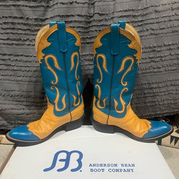 Vintage custom made Anderson Bean ladies cowboy boots 6.5B - Picture 3 of 10